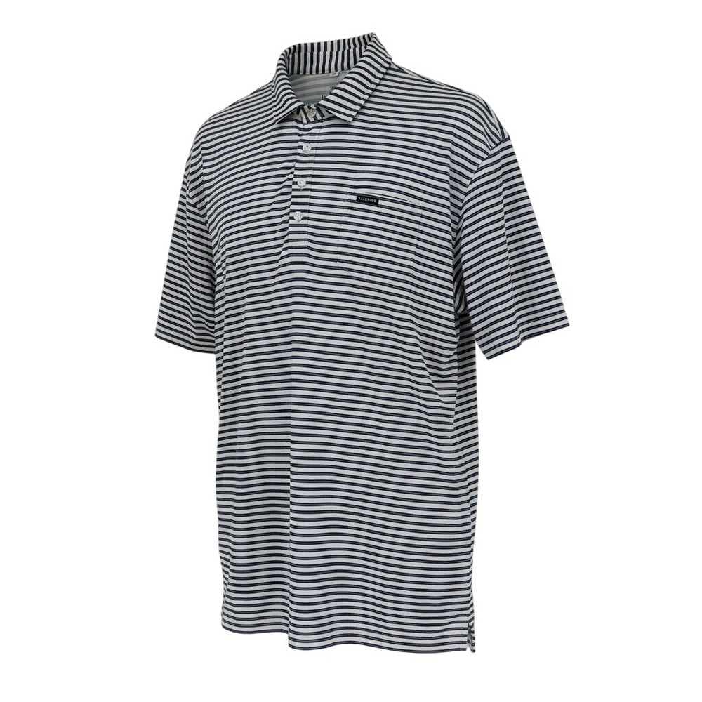 Fieldstone Performance Striped Sporting Polo Shirt Men Size 2XL Moisture Wicking